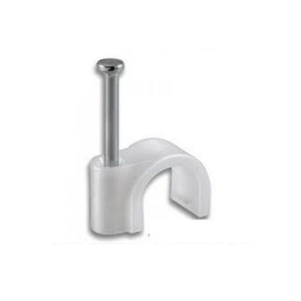 GRAFFETTA D3/4 MM BIANCA X CAVO CHIODO INCORPORATO