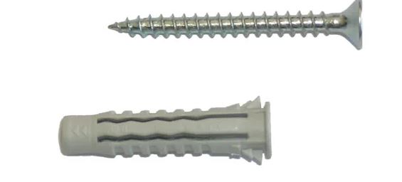 TASSELLI MULTIUSO A 4 SETTORI CON VITI ZINCATE TSP CROCE MM 8 X 40