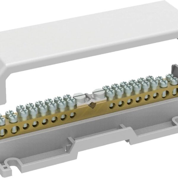 MORSETTIERA EQUIPOTENZIALE 11 FORI + 2 TOND + 1 BAND