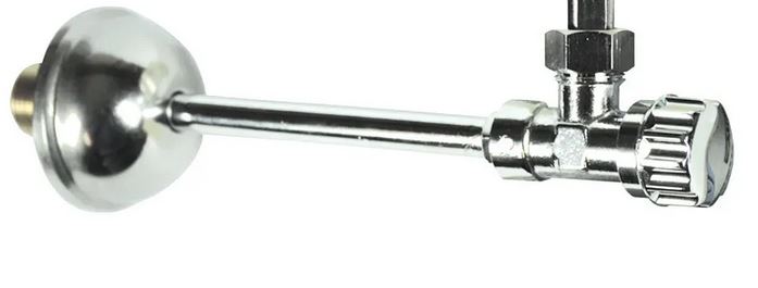 00044-000-51-jpg RUBINETTO A SQUADRA PER CASSETTA WC COMPLETO DI ROSONE 3/8 X 1/2" - immagine 1