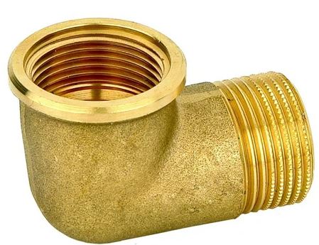 1" RACC.A 90° F.OTTONE GIALLO