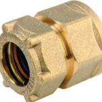 Dritto F 14x1/2" a compressione GAS/Acqua