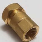 Raccordo dritto F per tubi acciaio 3/4"