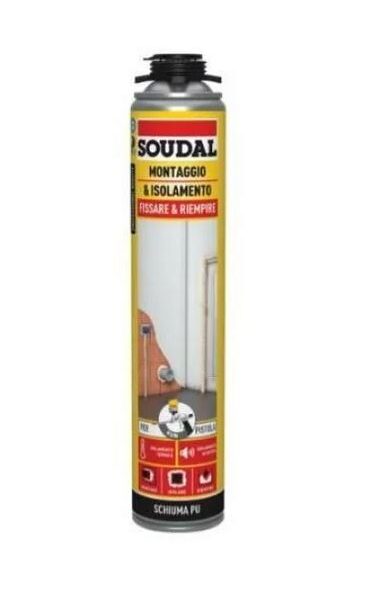 Schiuma poliuretanica 750 ml per pistola
